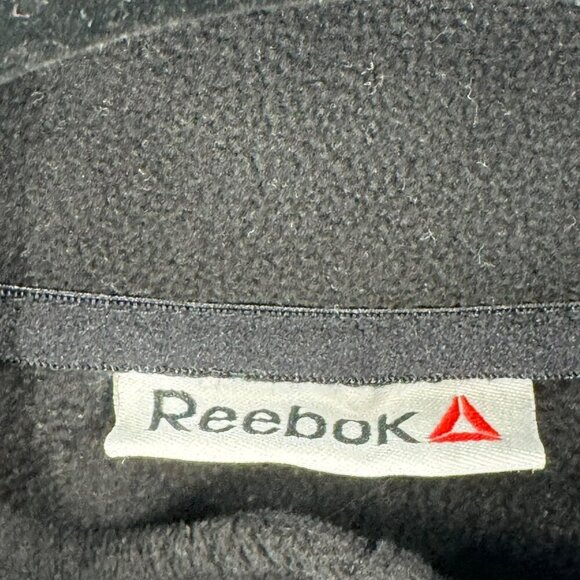 Reebok Mens Black 1/4 Zip Lightweight Fleece Pullover XL - Picture 4 of 6